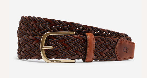 The Casual Cool: Woven Leather Belt