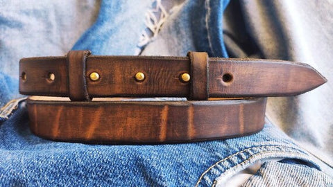 The Rugged Charm: Distressed Leather Belt