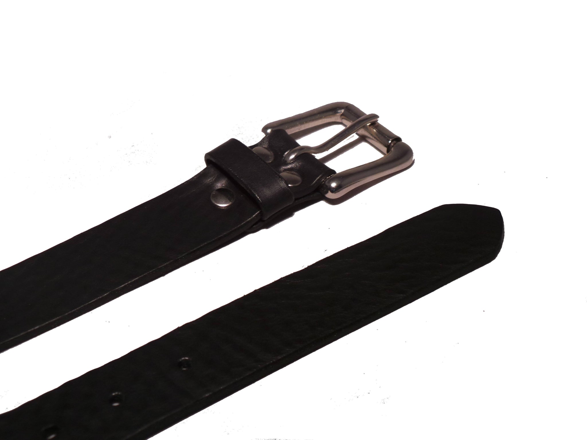 Silver Roller 1 1/4 Inch Leather Belt | Men's Designer Trouser Belts ...