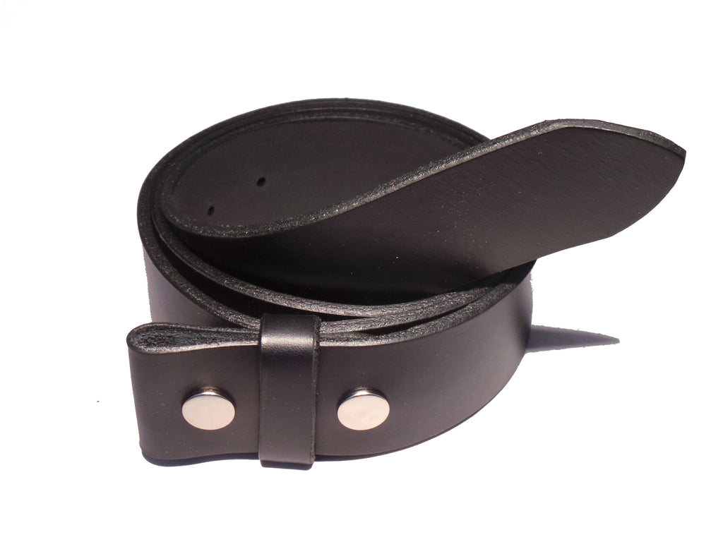 Real Black 1 3/4 Inch 45mm Wide Leather Belt Strap Made in the UK ...