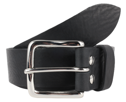 Men's Black Standard 1.5 Inch Leather Belt