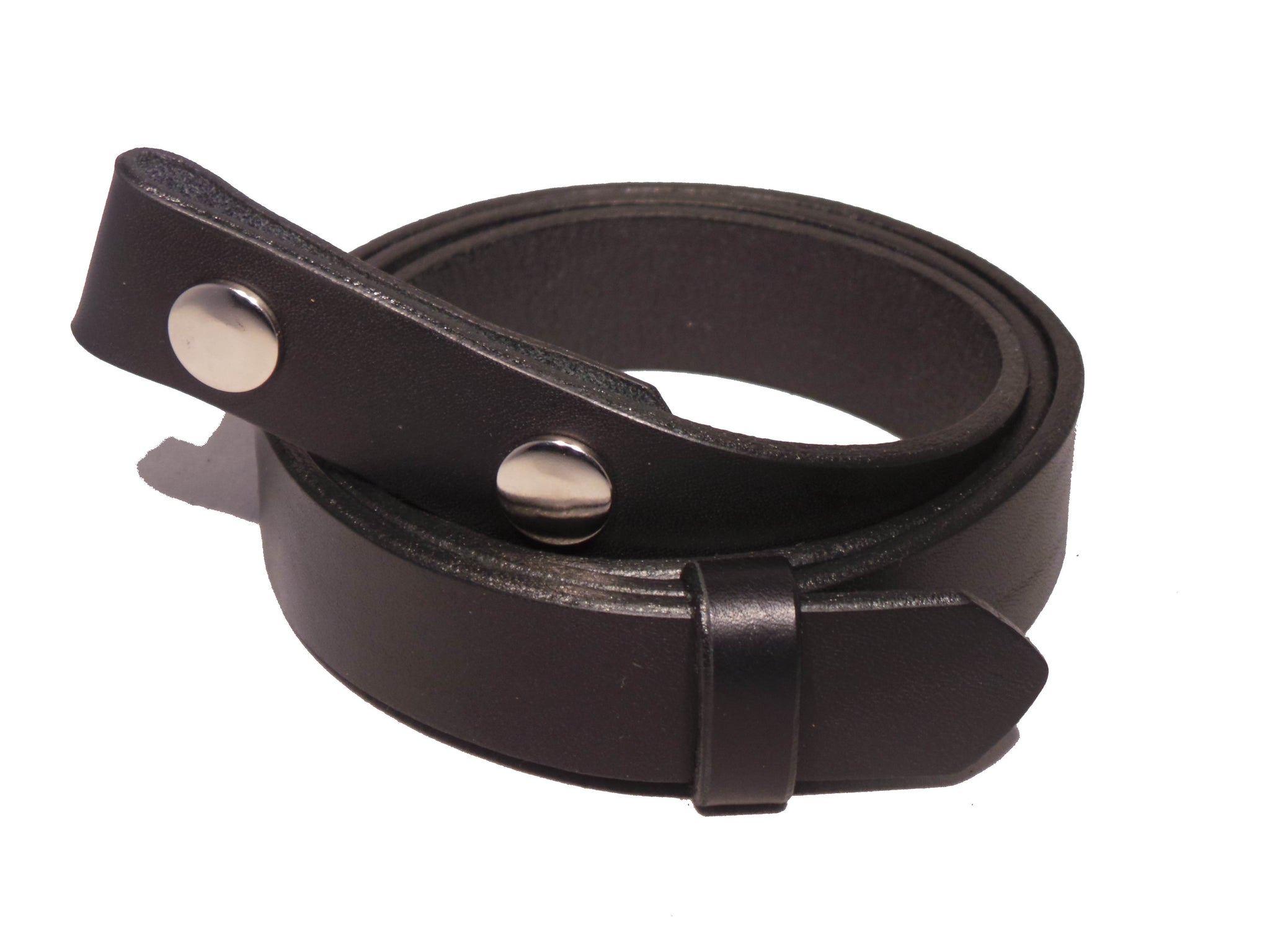 Sale 100% Full Gain Black 1 Inch 25mm Leather Belt Strap Snap On ...