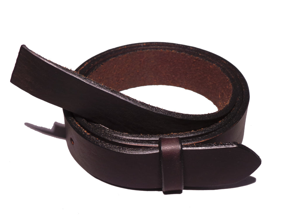 Blank Black Leather Belt Strap 1 1/4 Inch 32mm Wide Squared End – BuckleMyBelt