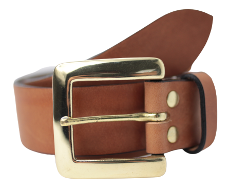 Classic 1.5 Inch Dark Tan Leather Belt – Buckle My Belt