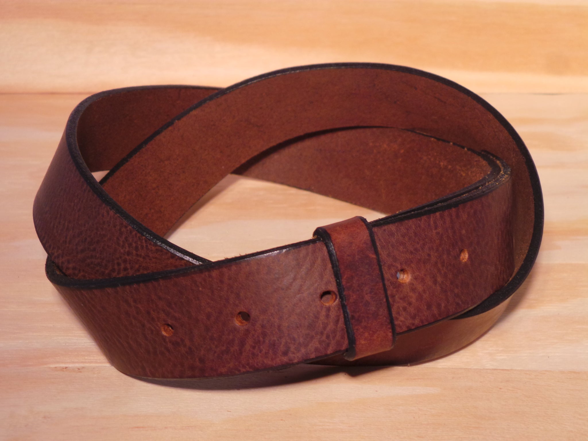 Plain Dark Brown 1 1/4 Inch Snap On Belt Strap Waist Size – Buckle My Belt