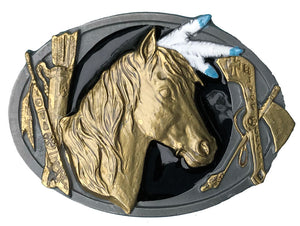 horse belt buckles for sale