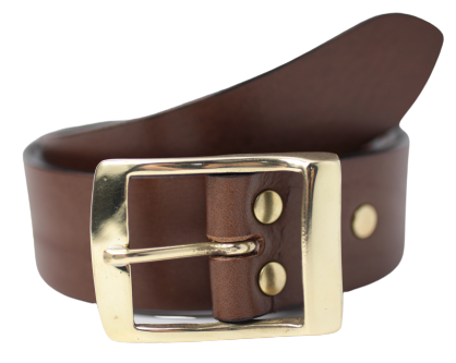 Men's Brown Leather Belt | Ideal for Various Occasions – Buckle My Belt