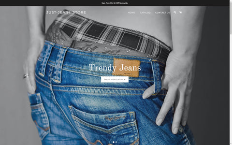 just-jeans-store shopify dropship store for sale