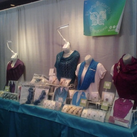 Crafty Flutterby Creations Booth at VKL NYC