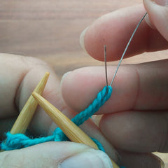 adding beads to knitting 2