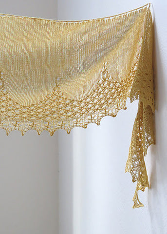 Tickled by Your Smile Knitted Shawl Pattern by YellowCosmo