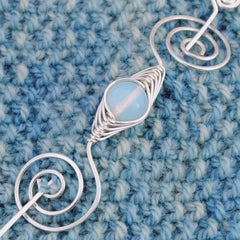 October Opal Shawl Pin