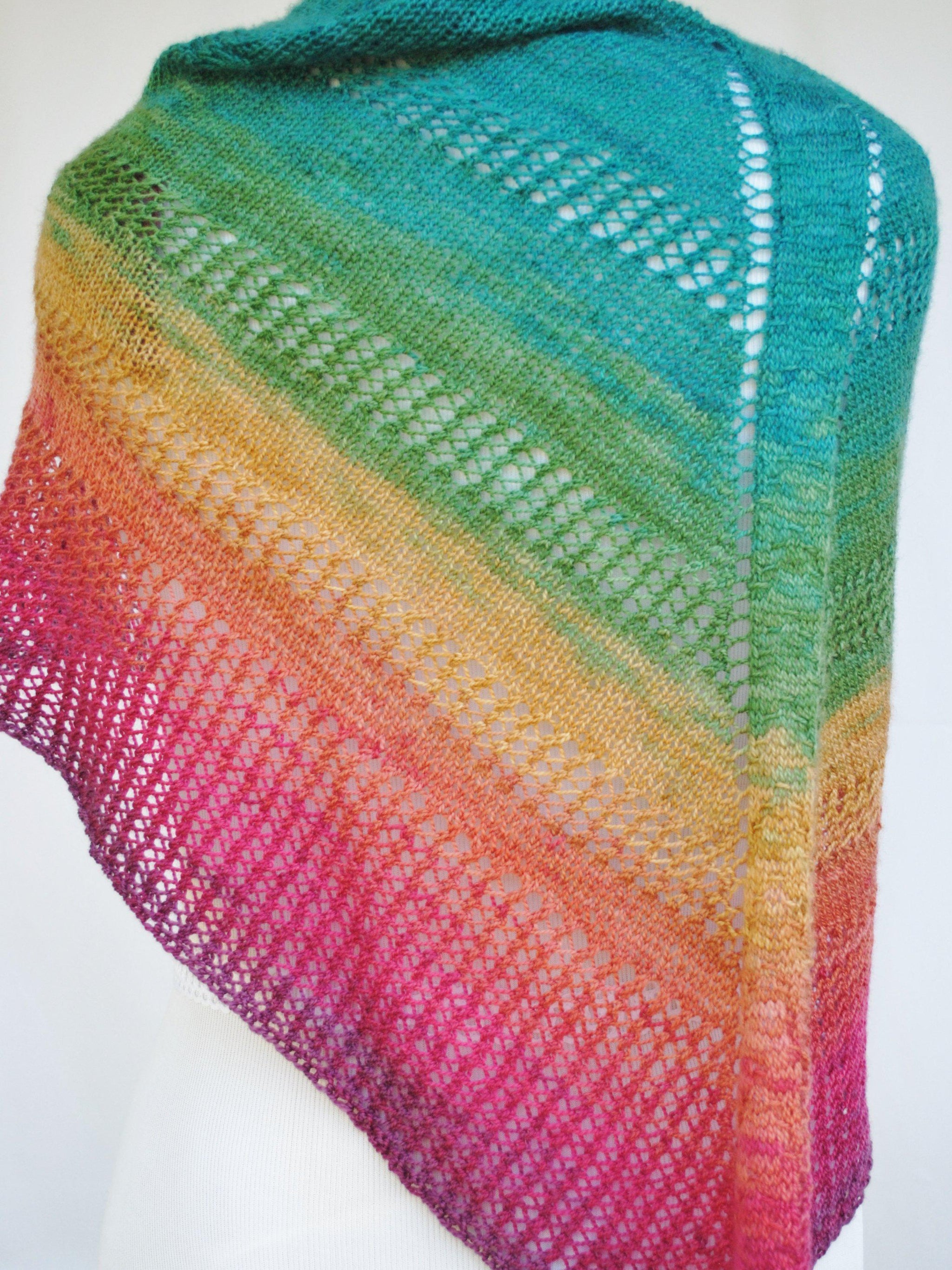 Apparent Plot Pdf Knitting Pattern Download Triangle Shawl