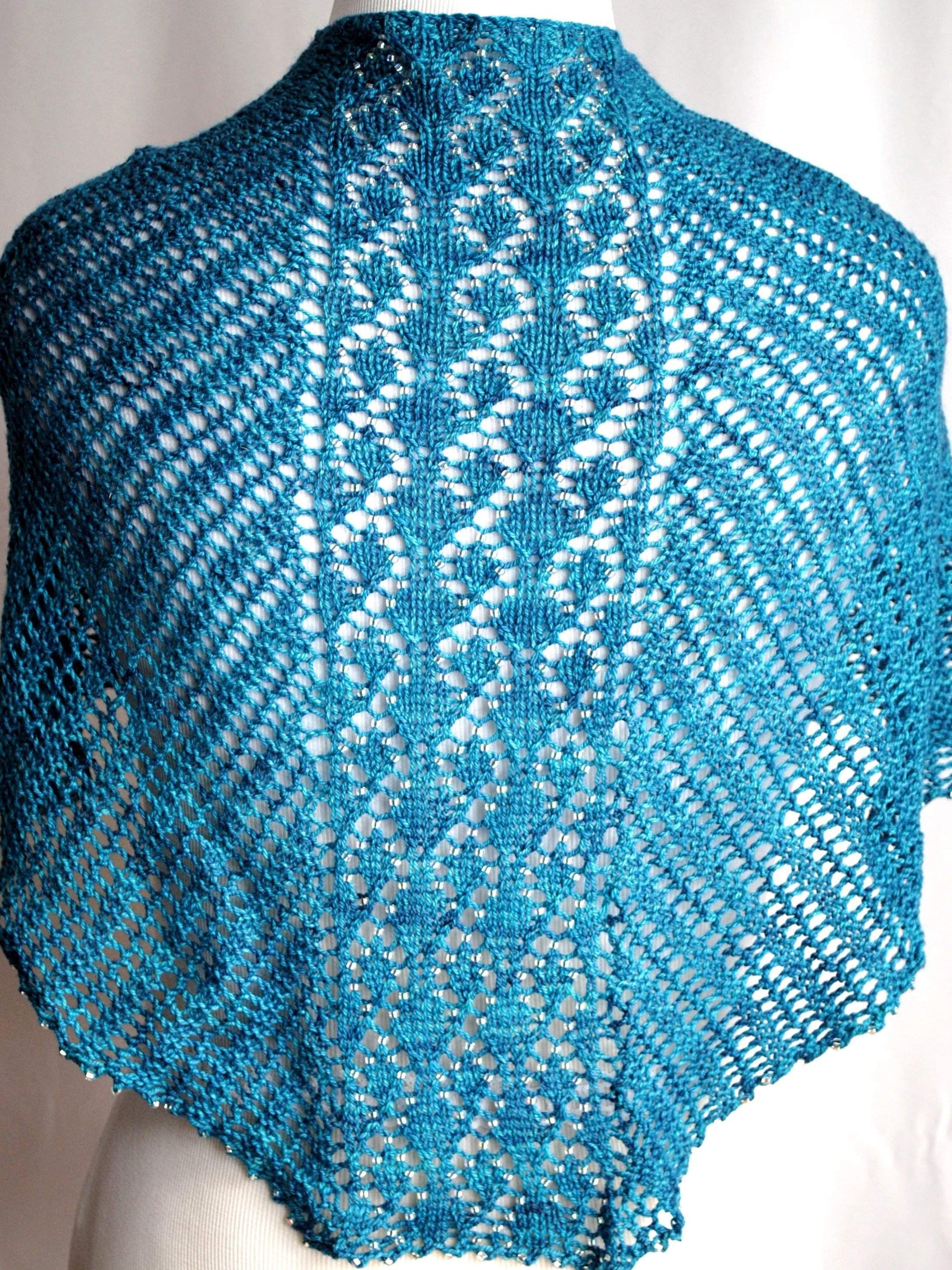 Crystal Helix Shawl Knitting Pattern PDF Download Crafty Flutterby