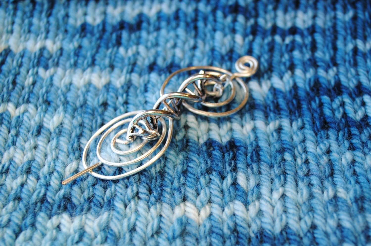 Dna Shawl Pin Charmed Silver Crafty Flutterby Creations