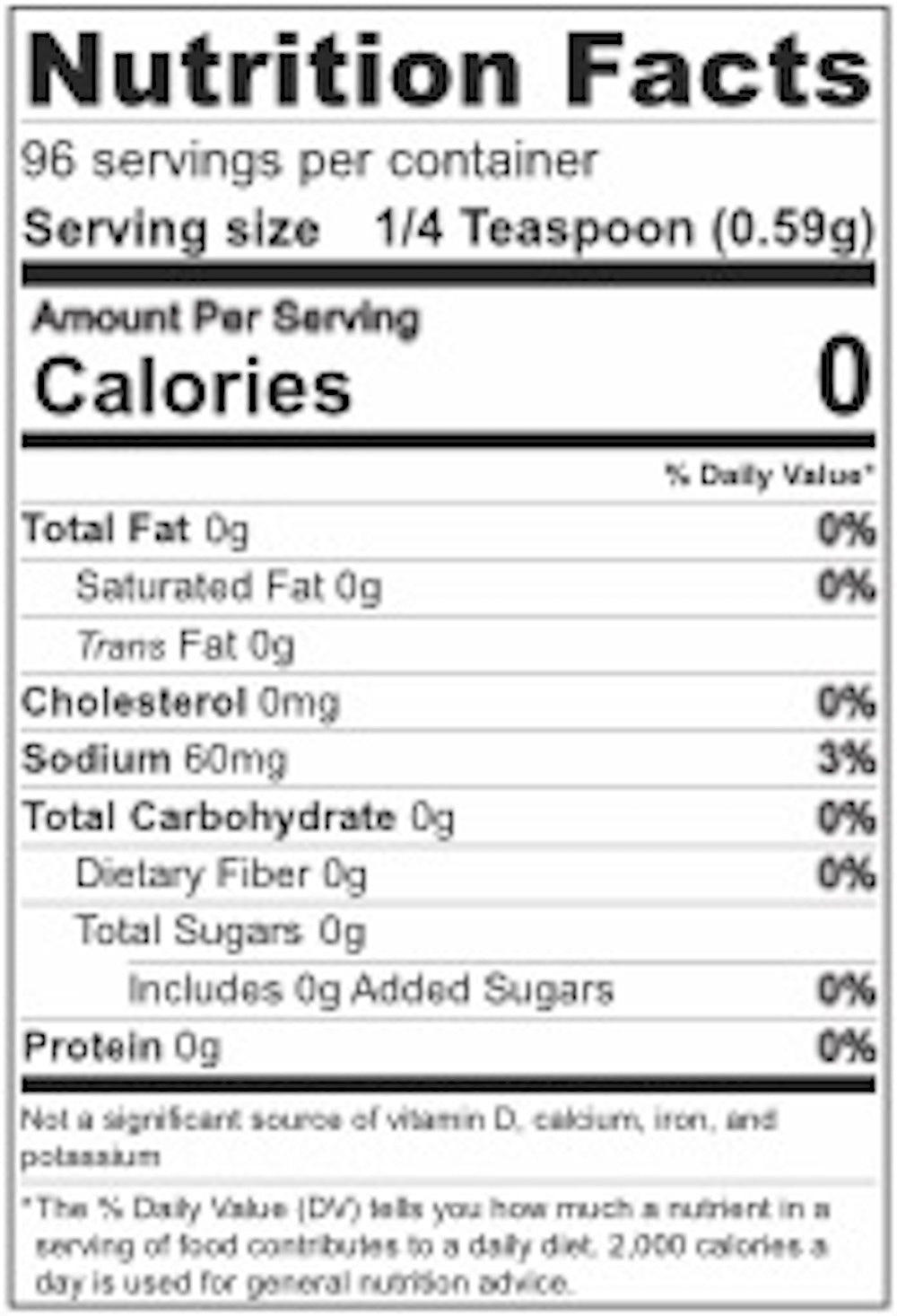 bullseye nutritional label