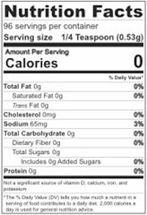 nutritional facts