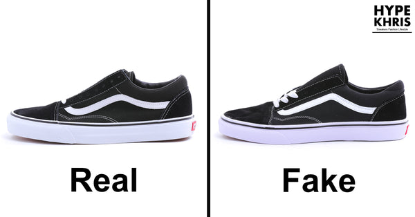 real vans old skool vs fake