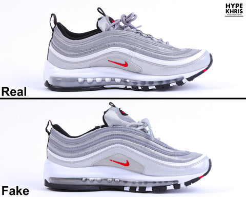 air max 97 silver bullet real vs fake