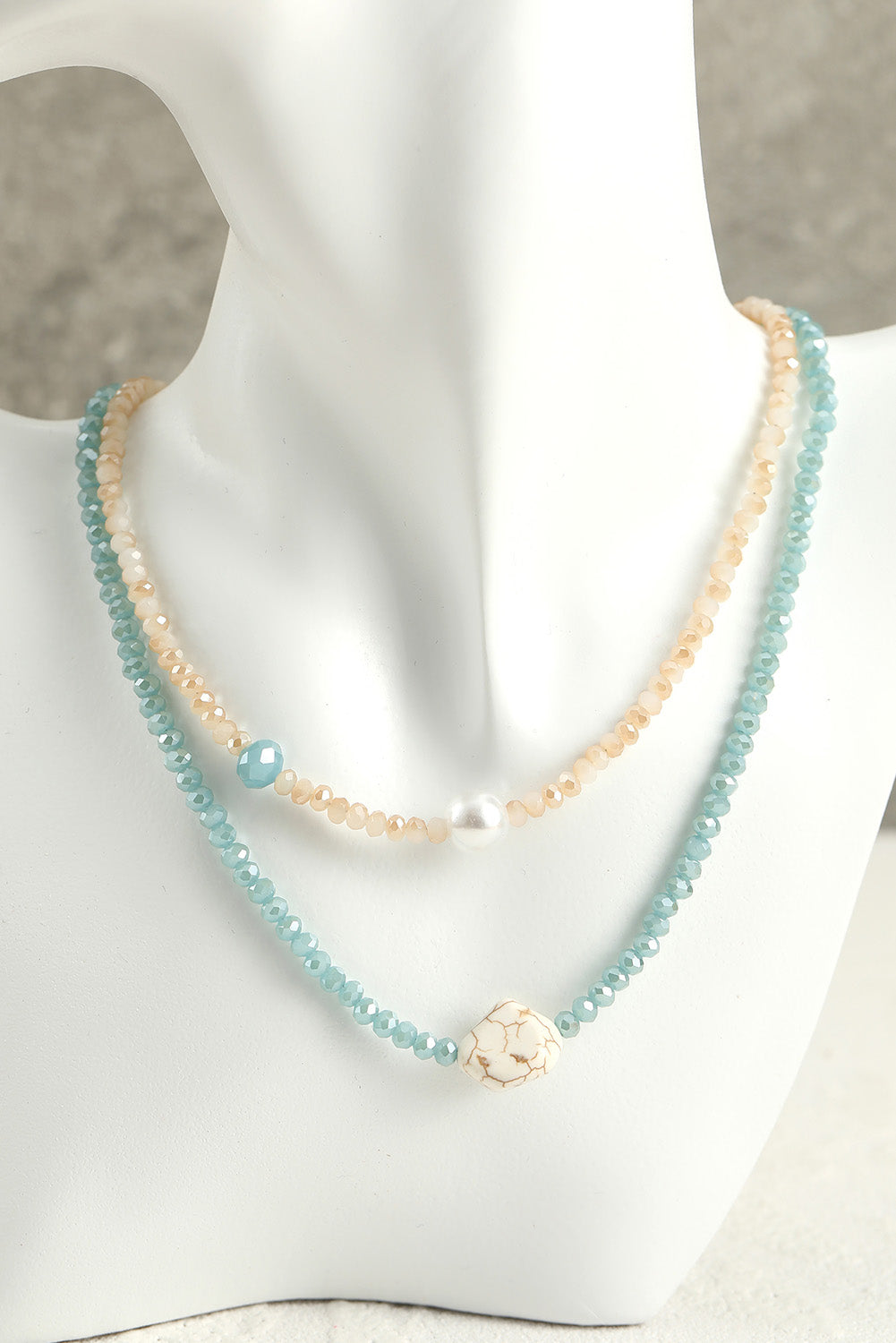 Double-Layered Beaded Necklace