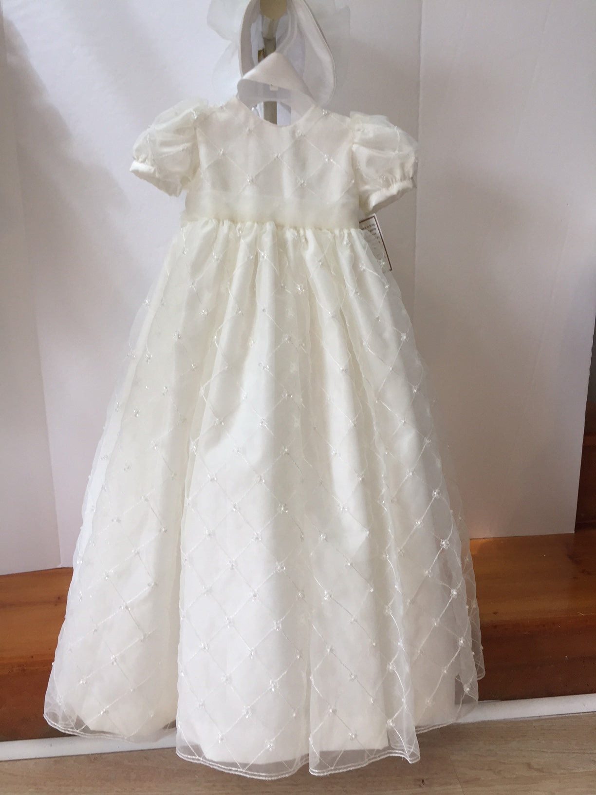 beaded christening gown