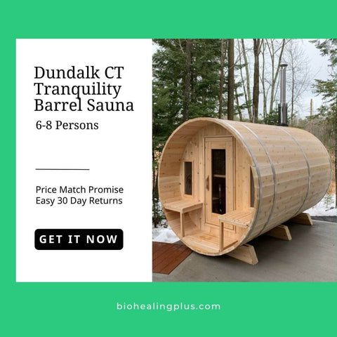 Dundalk CT Tranquility 6-8 Person Barrel Sauna 