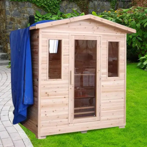 outdoor home sauna