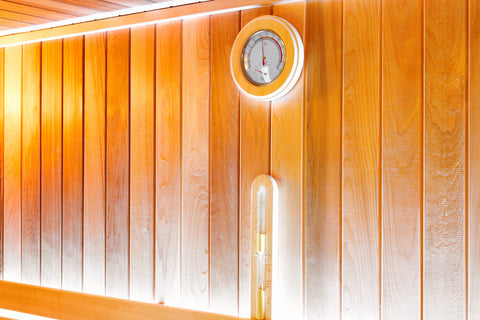 Sauna timer and thermometer