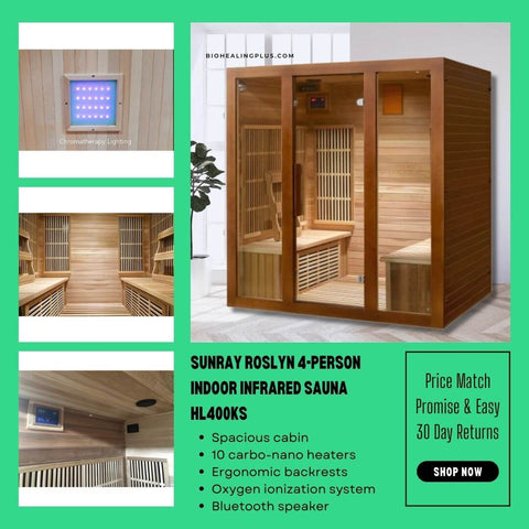 Sunray Roslyn 4-Person Indoor Infrared Sauna HL400KS