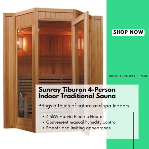Sunray Tiburon 4-Person Indoor Traditional Sauna HL400SN