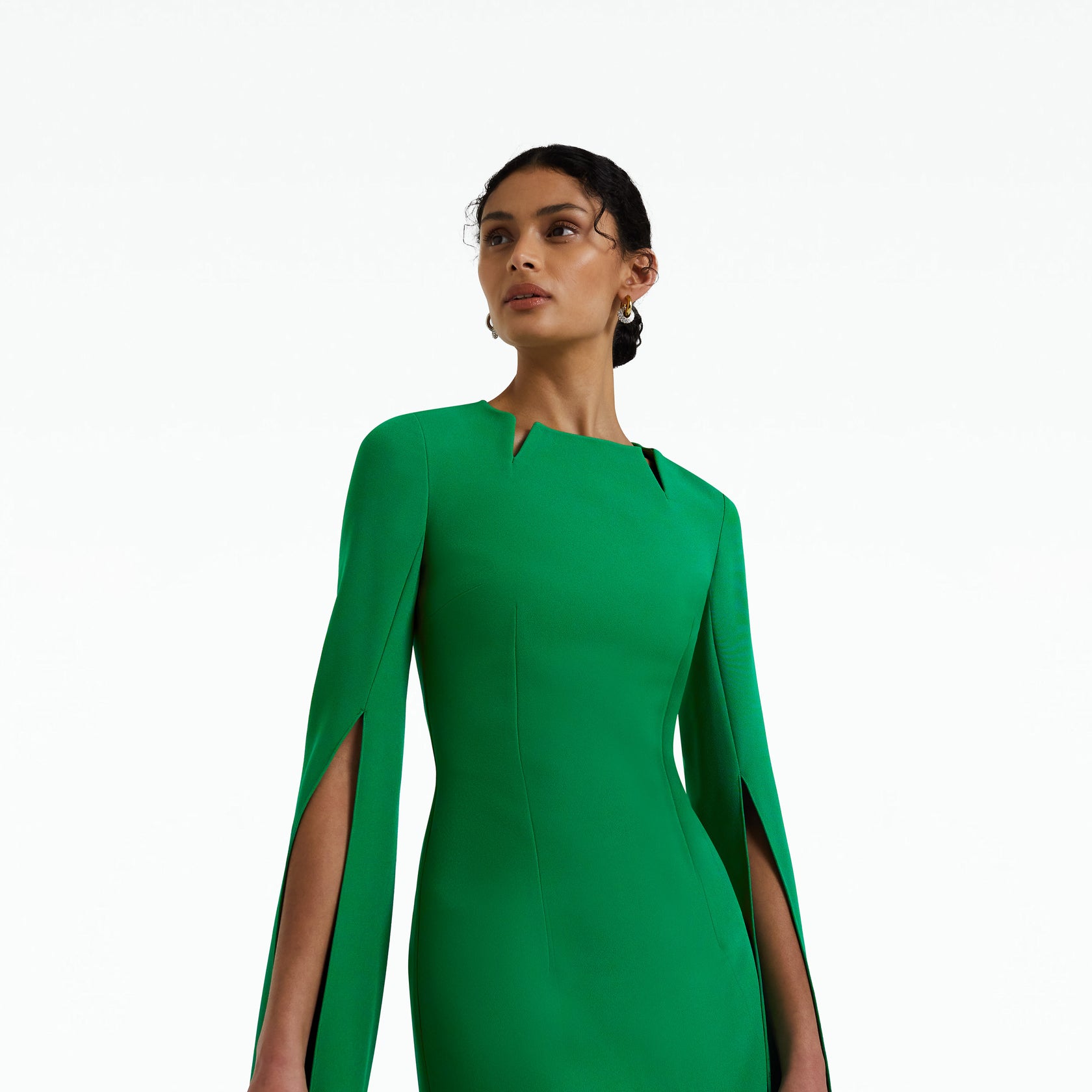 Talin Emerald Long Dress – Safiyaa London