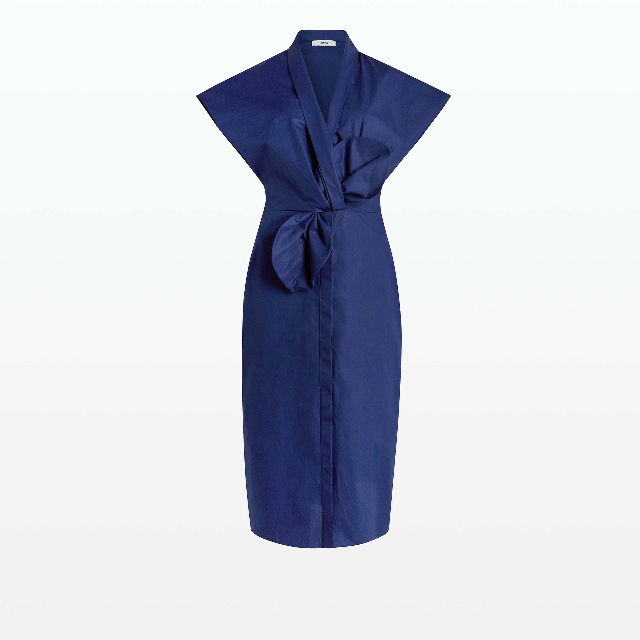 Calianne Marine Blue Midi Dress – Safiyaa London