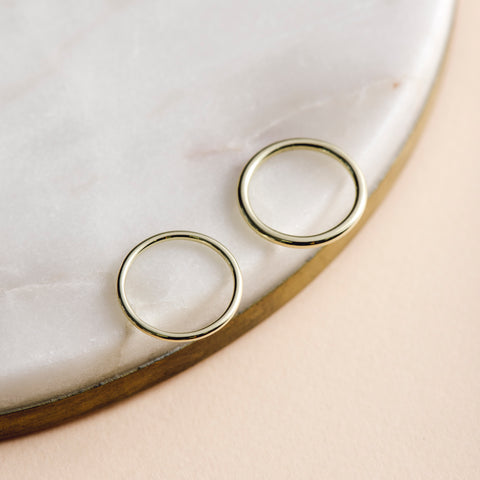 Simple Yellow Gold Stacking Ring