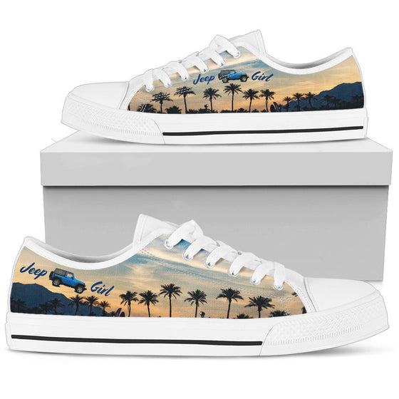 Jeep Girl Sneakers - Beach Sunset