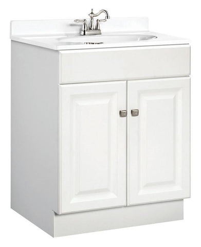 Design House 531939 Wyndham 24X21 White Vanity 2Door White - Vanity Top & Faucet(s) Not Included - Peazz.com