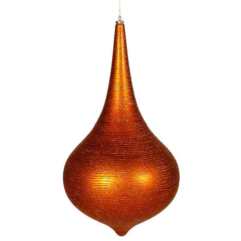 Vickerman M115118 24" Burnish Org Matte-Glitter Onion Drop - Peazz.com
