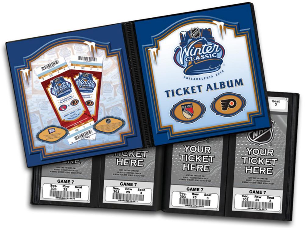 2012 NHL Winter Classic Ticket Album Rangers Vs Flyers