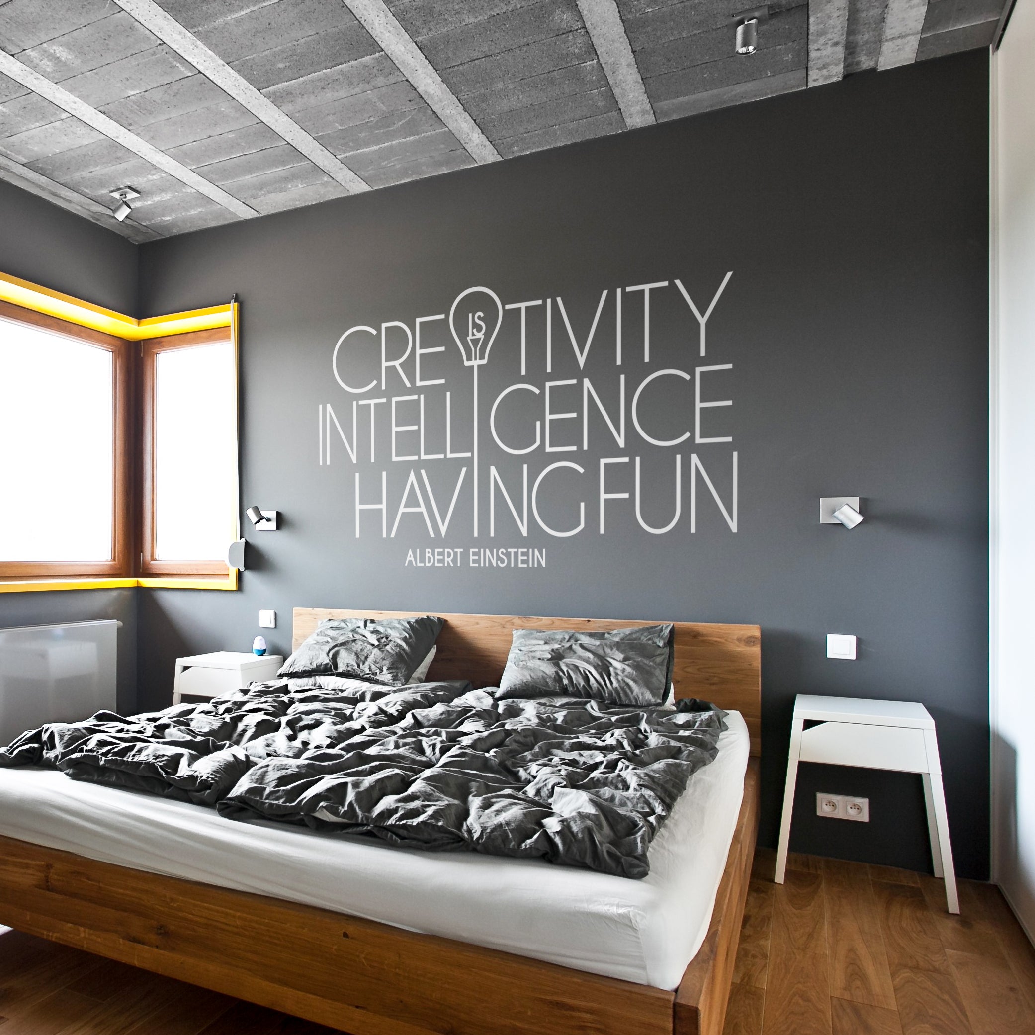 Creativity Is Intelligence Having Fun Quote Wall Decal