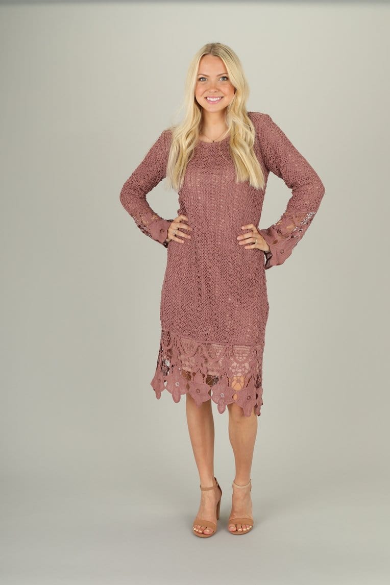 petite crochet dress