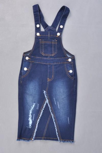 girls distressed overalls