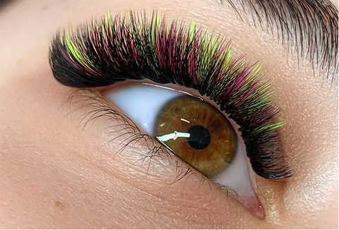 Working with Coloured lashes BLOG, Lash Box LA Coloured lash supplier Australia 