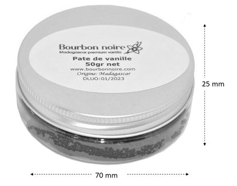 Pâte de vanille Bourbon 50 g BIO dawil gousse pure Madagascar pour  café/pâtisserie/glace - certifiée 100% biologique par FR-BIO-01 - Cdiscount  Au quotidien