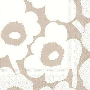 Unikko Linen/Cream Cocktail Napkins - www.sophiesshoppe.com