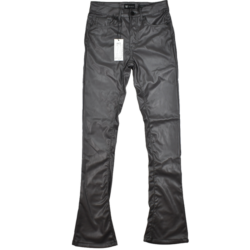 Waimea Stacked Fit Leather Pants | Memphis Urban Wear