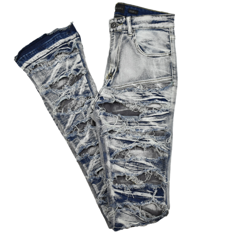 Waimea Men's Stacked Jeans | Memphis Urban Wear