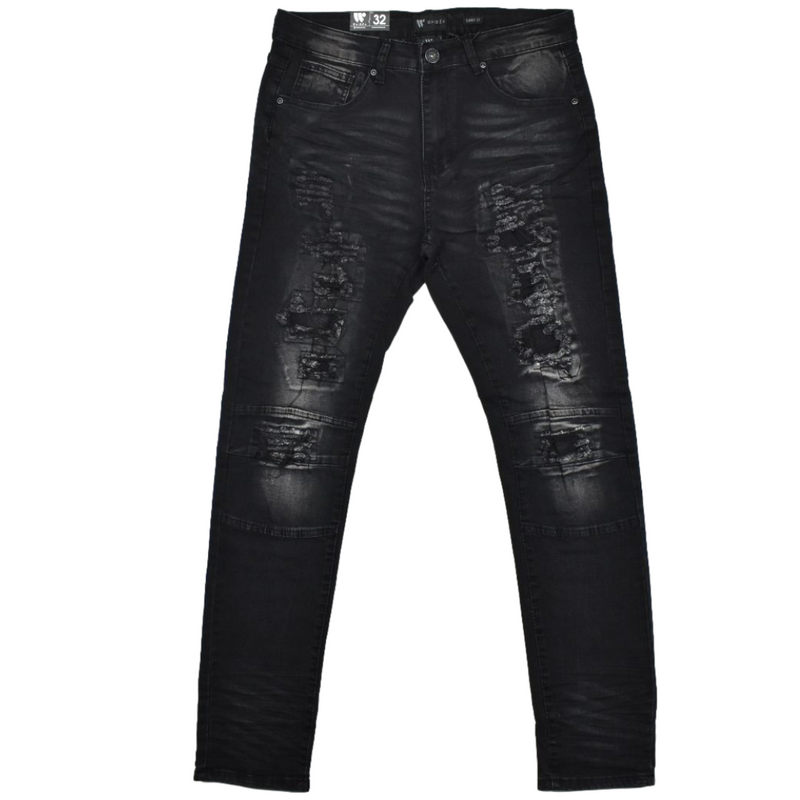 Waimea Jean's | Black Wash Skinny Jeans | Memphis Urban Wear