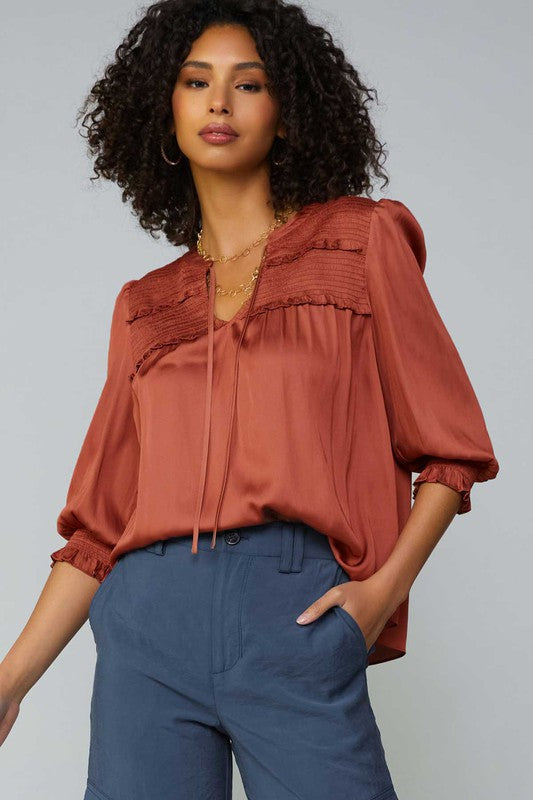 THE STYLE UP BLOUSE - ROSEWOOD