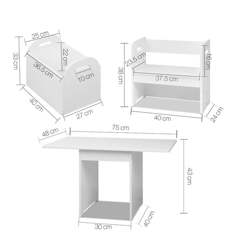 artiss kids table and chairs