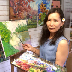 Grace Gonso in her studio