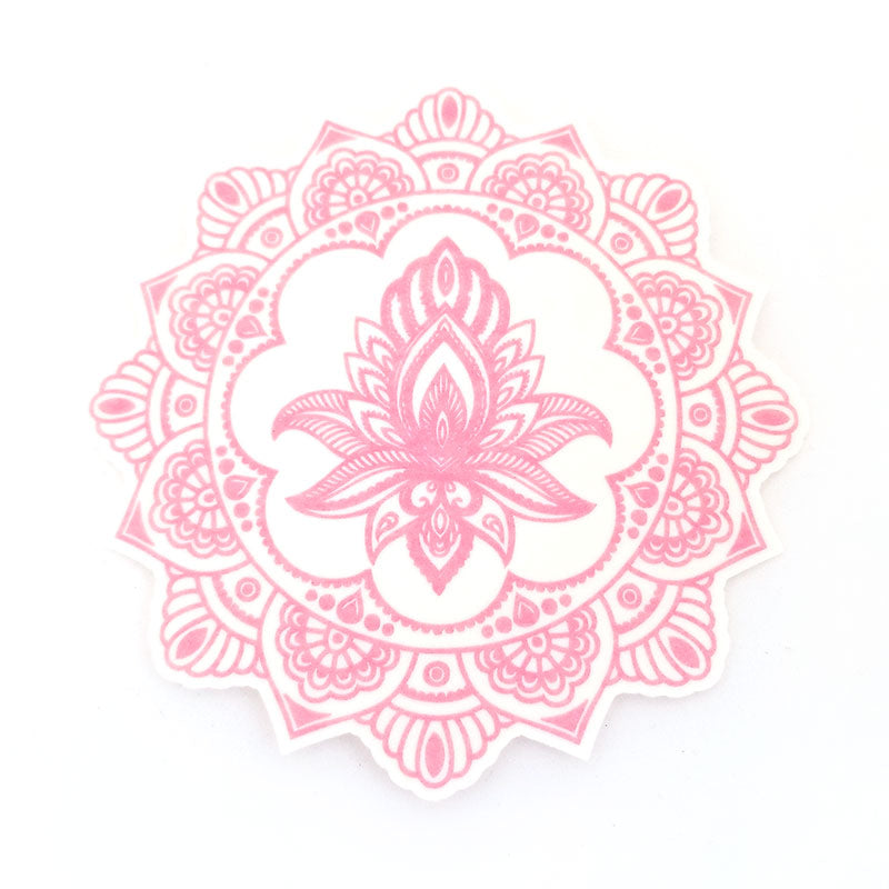 Dexcom G6 Silly Patch: Pink henna lotus mandala – Pimp My Diabetes